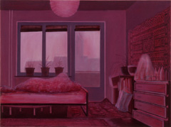 Haltingerstrasse 29 (Nr. 21), 2002, Öl auf Nessel, 60 x 80 cm