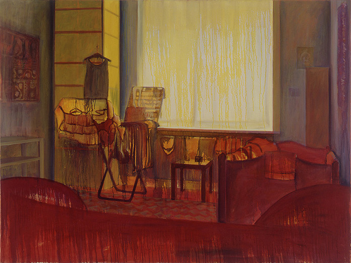 Orthstrasse 5, 2002, Öl auf Nessel, 120 x 160 cm