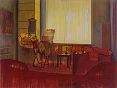 Orthstrasse 5, 2002, Öl auf Nessel, 120 x 160 cm