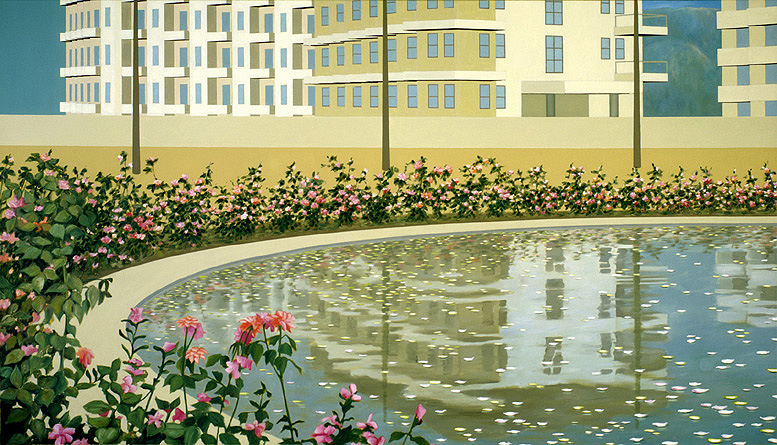 I never promised you a rosegarden, 1994, Öl auf Leinwand, 115 x 200 cm