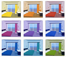 Zimmer mit Meerblick, 1993, Öl auf Leinwand, 9 tlg., je 24 x 28 cm