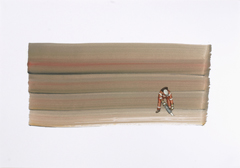 Atmosphärische Störung 52, 2009, Öl auf Papier, 44 x 63 cm