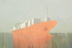 Container, 2009, Öl auf Leinwand, 140 x 210 cm
