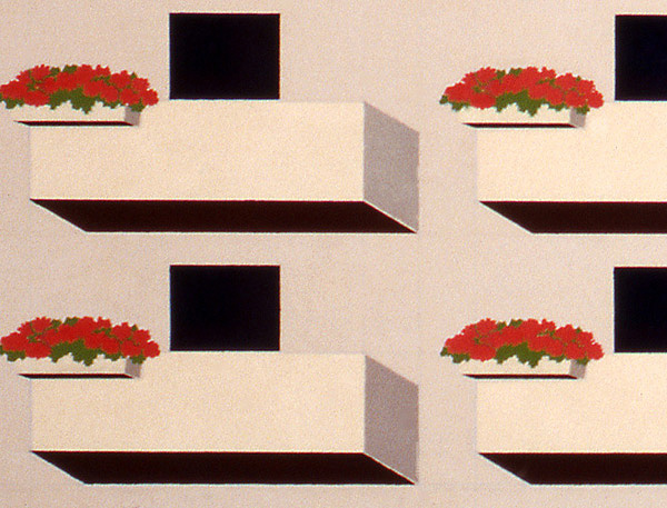 Nordweststadt 2, (Ausschnitt), 1991, Öl auf Leinwand, 254 x 455 cm