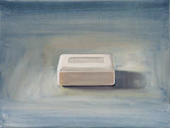 Von Socken und Seifen Nr. 2, 2012, Öl auf Leinwand, 24 x 32 cm