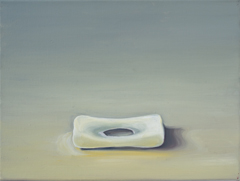 Von Socken und Seifen Nr. 3, 2012, Öl auf Leinwand, 24 x 32 cm