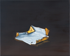 Von Socken und Seifen Nr. 13, 2012, Öl auf Leinwand, 24 x 32 cm