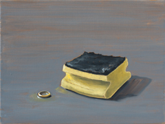 Von Socken und Seifen Nr. 27, 2012, Öl auf Leinwand, 24 x 32 cm