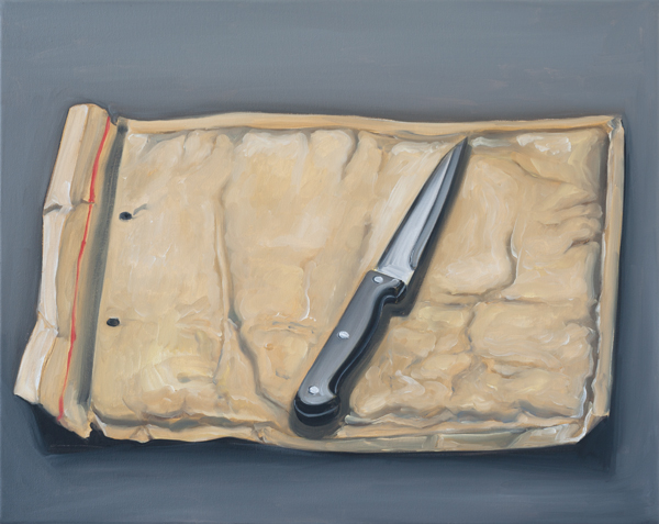 Von Socken und Seifen Nr. 40, 2012, Öl auf Leinwand, 40 x 50 cm