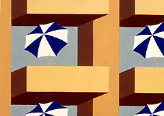 Schöne Aussicht 2, (Ausschnitt), 1991, Öl auf Leinwand, 254 x 438 cm